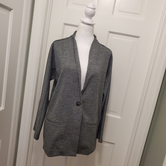 Banana Republic Black & Gray Shacket Size Small, Business Casual, Versatile - Picture 1 of 11